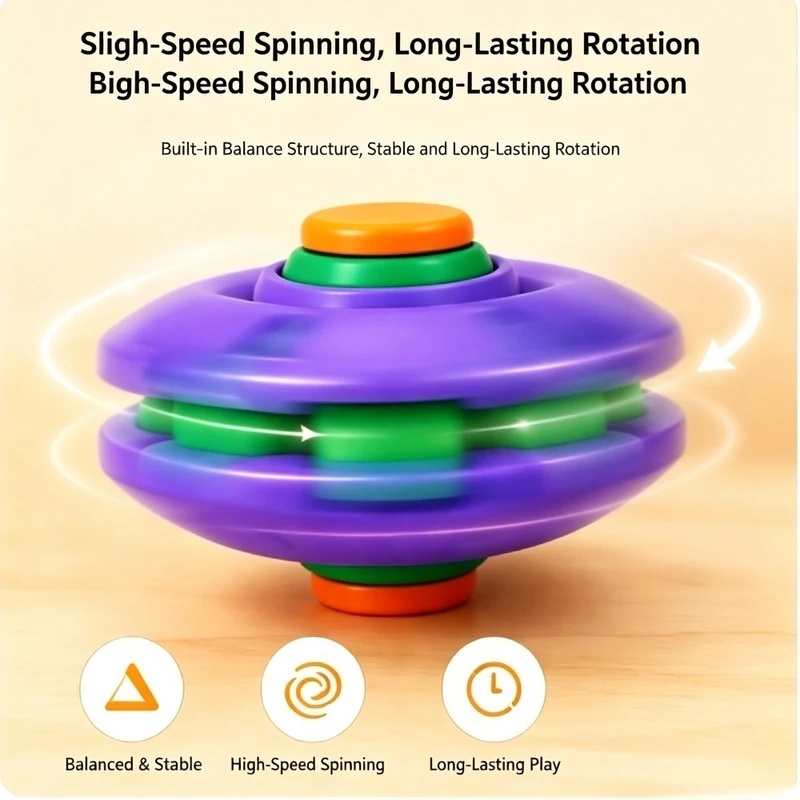 Party Games For Adults And Kids - 1 szt. Transformujący się Spinner Antystresowy