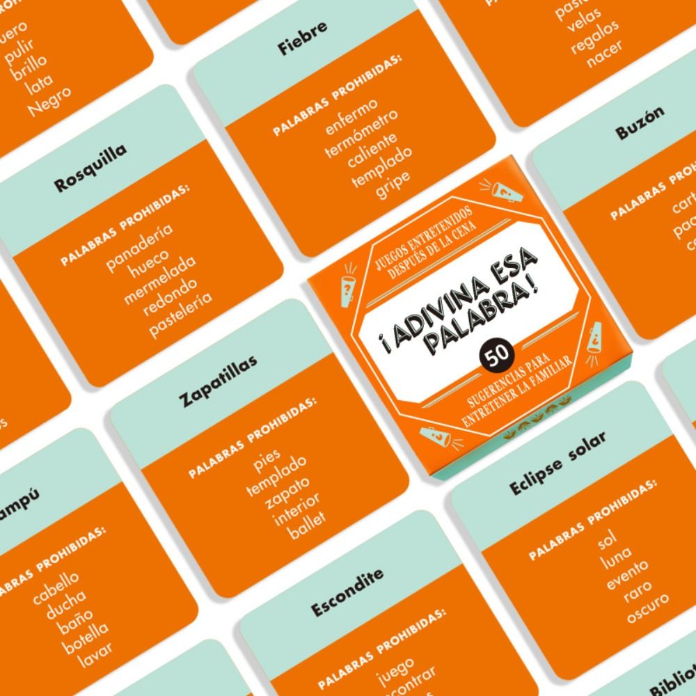 Party Games Name - Zabawne hiszpańskie karty do gry, interaktywne,