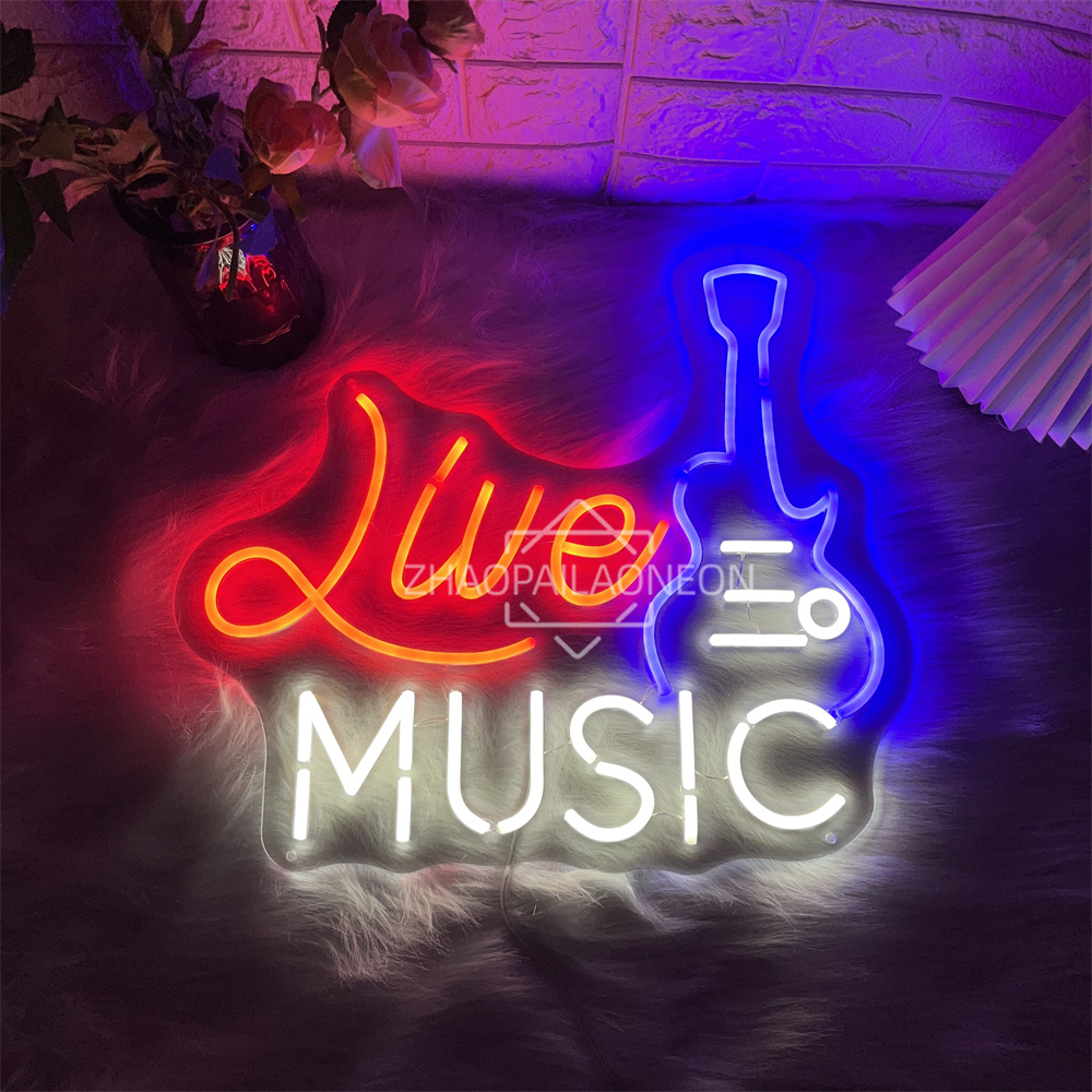 Live Music Neon Sign Home Art  – Party Games Name recenzja i cena